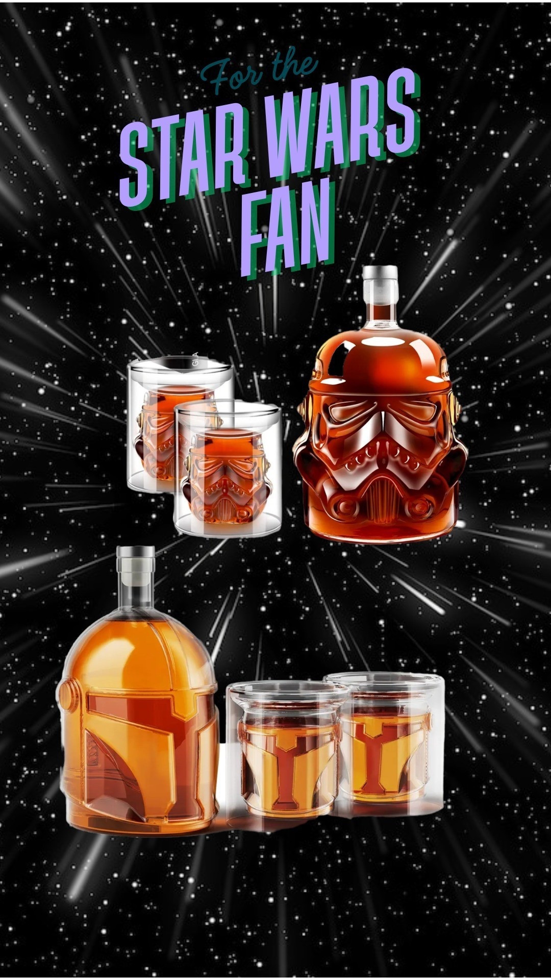 Celebrate Star Wars day with a whiskey set for the Star Wars lover in your life 

#LTKHome #LTKMens