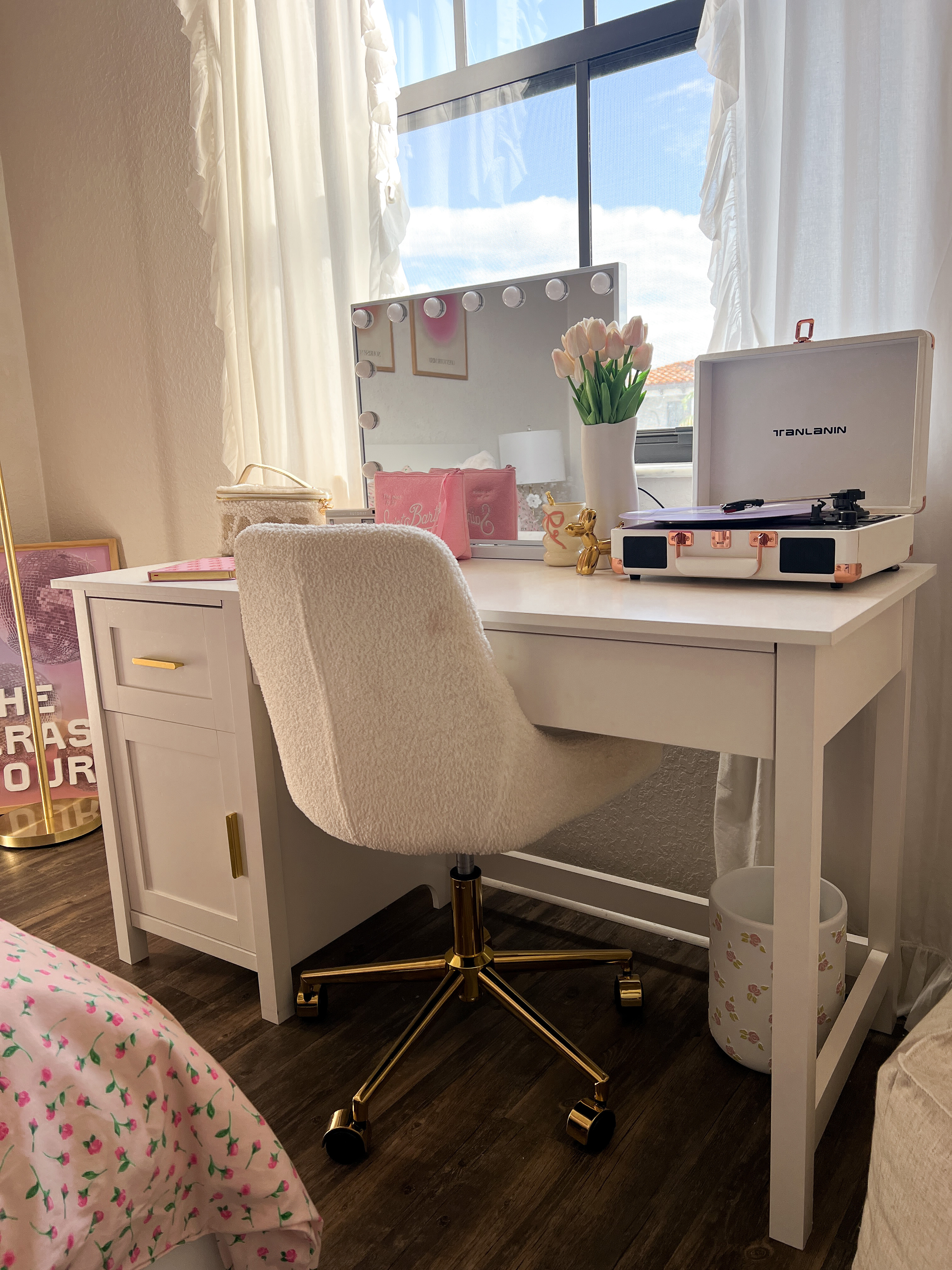 Spring refresh for Ella’s study space! 🌸✨ We’ve updated her desk with some fresh finds—this Martha Stewart desk + organizer combo is perfect for keeping everything neat and stylish. It’s her go-to spot for homework, reading, or just relaxing with some tunes on her record player.  🤍  I’ve linked all the essentials 🙌🏼 📌 A refreshed, functional space = more motivation! 😉 

#LTKhome #LTKkids #LTKfamily #TweenStudySpace #SpringRefresh #StylishSpaces #RoomOrganization 

 