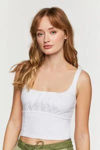 Ruched Cropped Tank Top | Forever 21 (US)