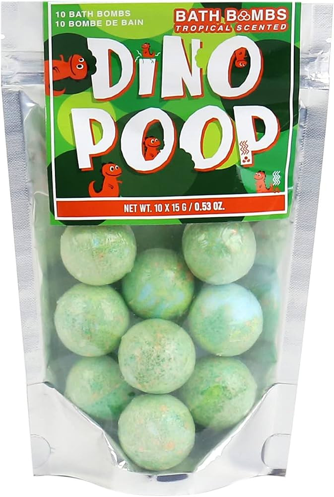 Gift Republic Dinosaur Poop Bath Bombs Tropical Scented Mini Green Bath Bombs for Kids Fun Bathti... | Amazon (US)