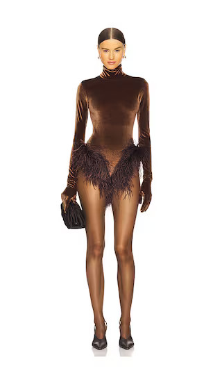 Cleo Bodysuit in Chocolate Brown | Revolve Clothing (Global)