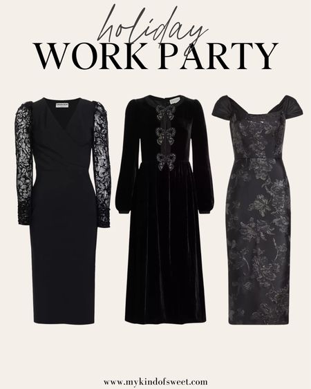 Work party dresses. 

#LTKSeasonal #LTKworkwear #LTKHoliday