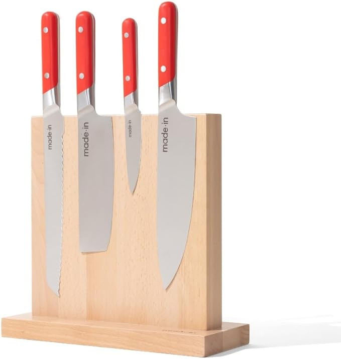 Made In Cookware - 4 Piece Knife Set with Knife Block - Includes Chef Knife, Bread Knife, Paring ... | Amazon (US)