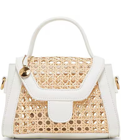 Dolce Vita Tropez Bamboo Cane Crossbody Bag - White | Dillard's