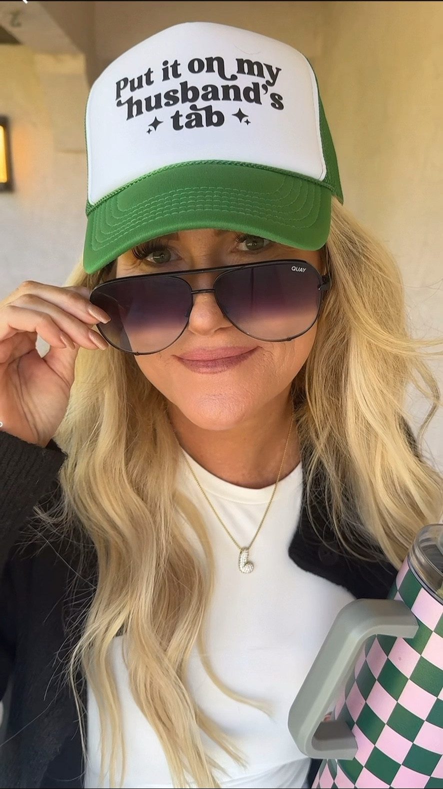 Yes, Please!!! This fun trucker hat says it all! 
Exact cardigan: Ross
Exact Jeans: Walmart $3 clearance 2 years ago
Similar tagged


#LTKOver40 #LTKHoliday #LTKFindsUnder50