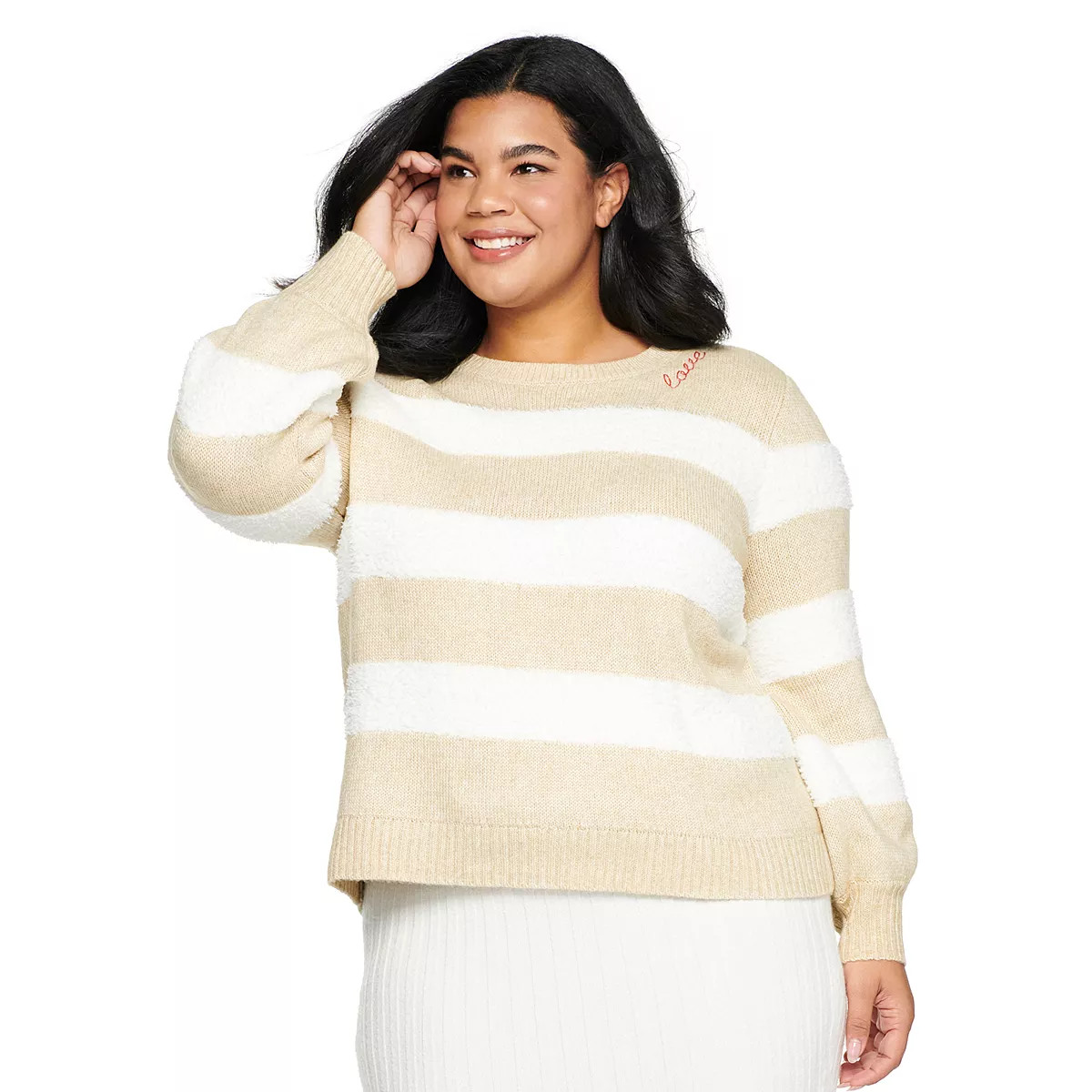 Plus Size Sonoma Goods For Life® x Lauren Lane "Love" Sweater | Kohl's