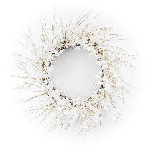 Melrose International Blossom Floral Wreath 25 | HSN