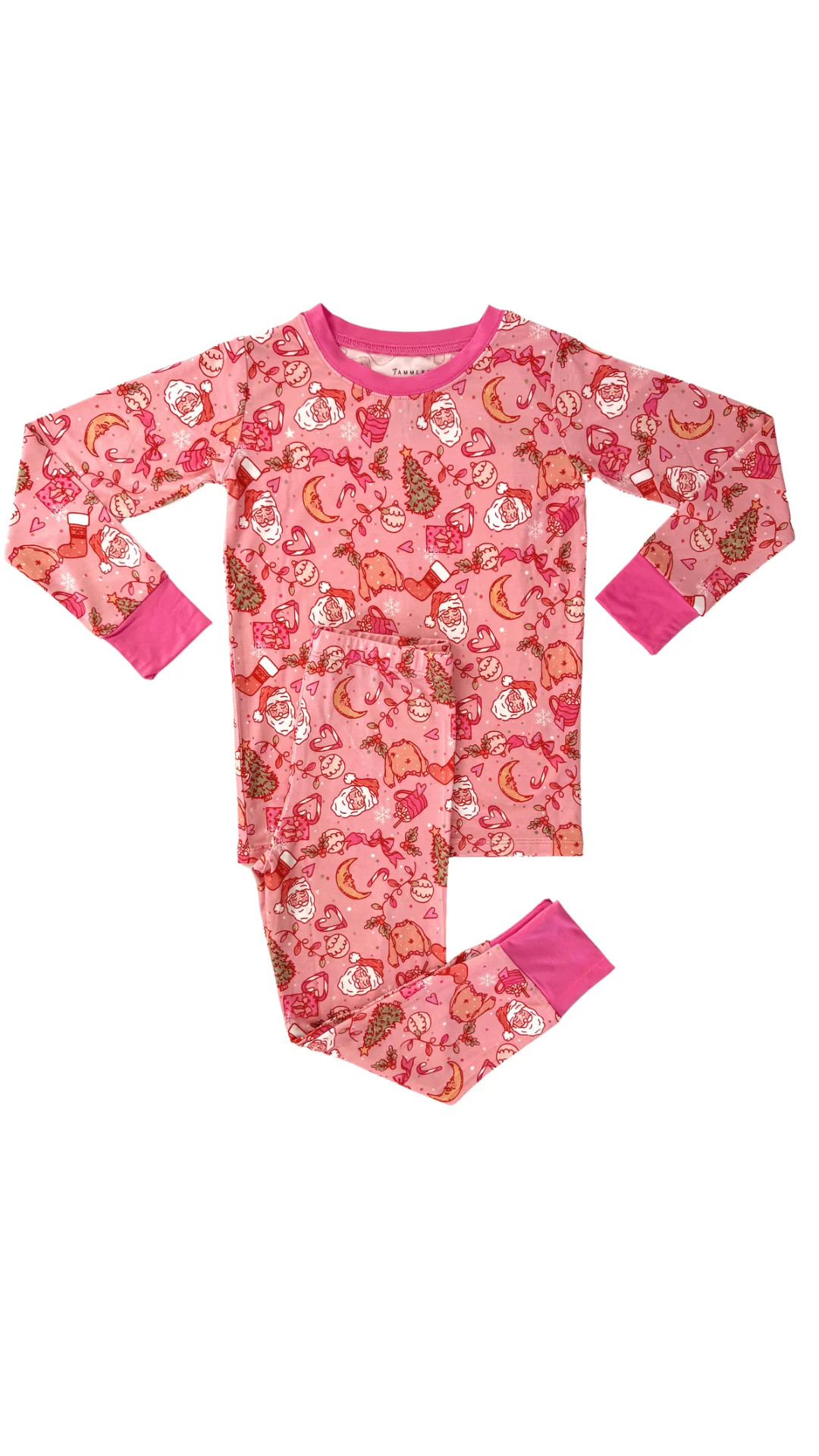 PRE ORDER SHIPPING 12/3 - Pink Christmas Doodle Dreams Two Piece Set I | In My Jammers