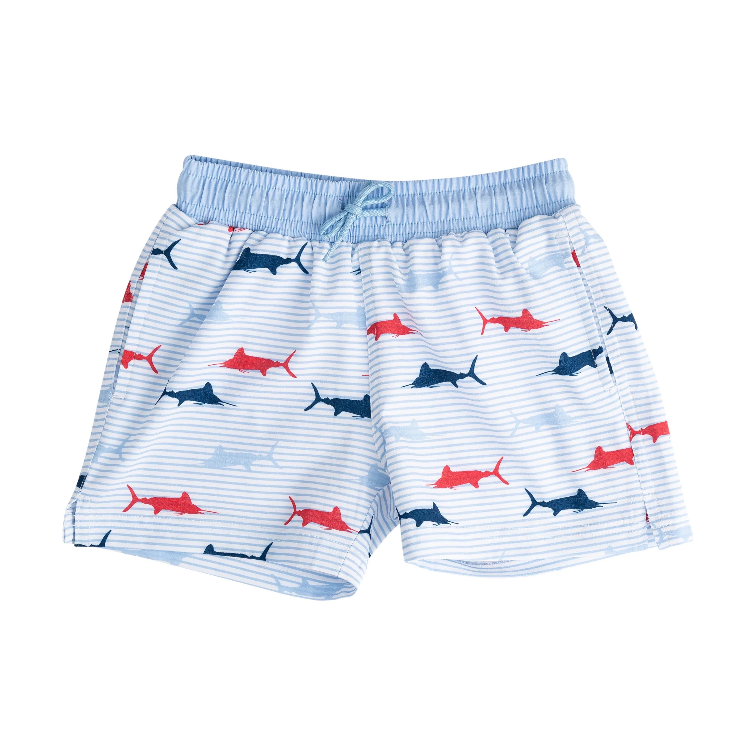 Boys' Boogie Board Swim Trunks Swordfish Stripe Print | PRODOH