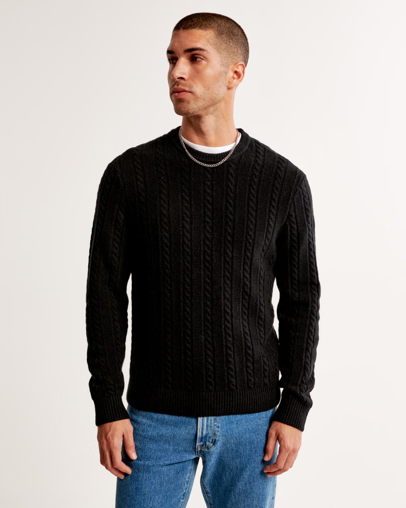 Cable Crew Sweater | Abercrombie & Fitch (US)