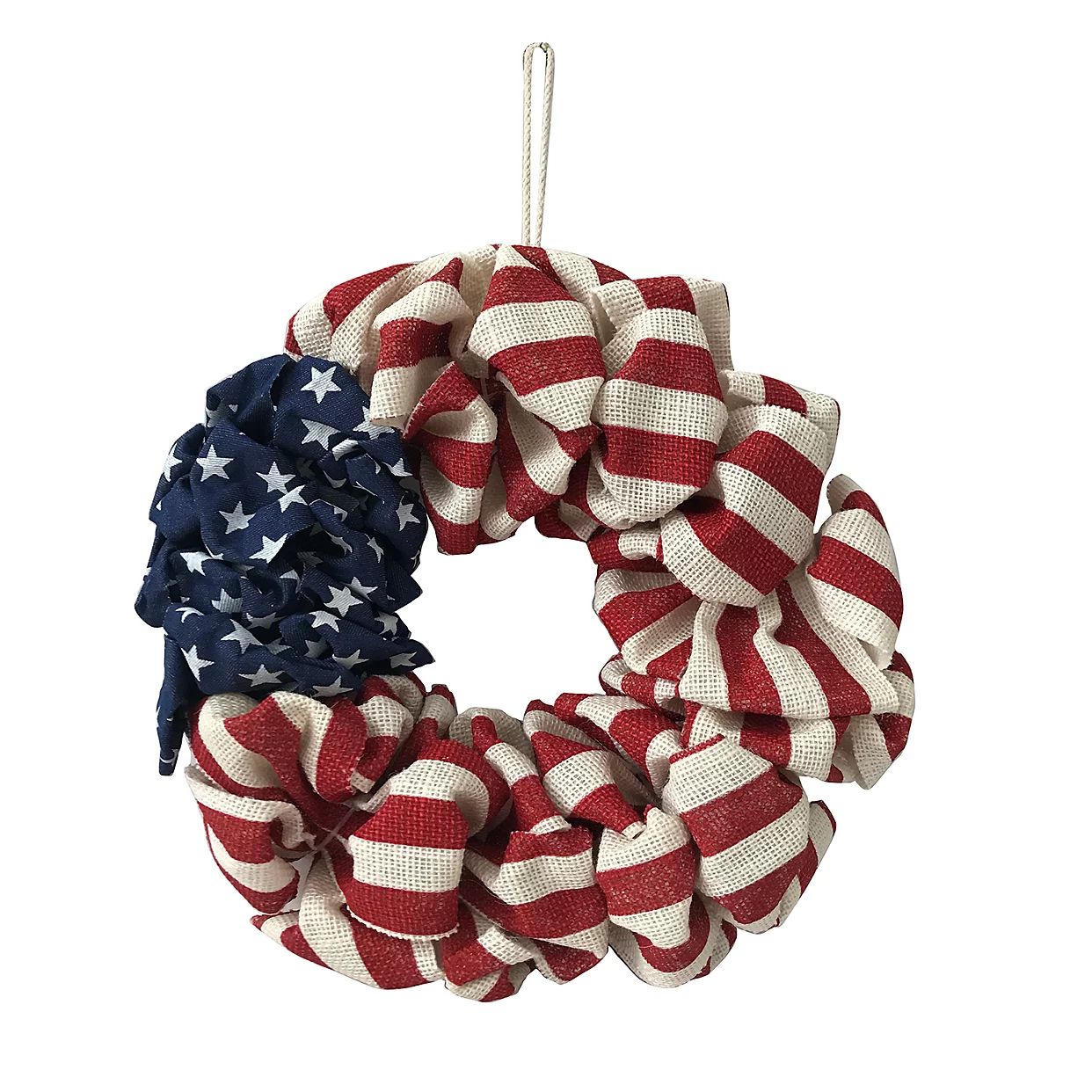 Americana Cloth Flag Wreath | Kohl's