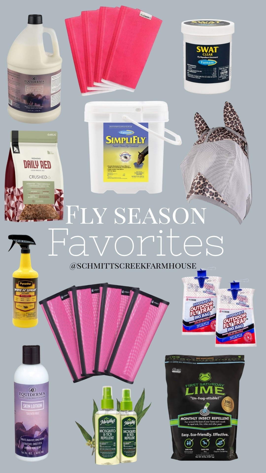 Fly Season Favorites 🪰

Fly Spray | Fly Traps | Farm Animal Care 

#LTKSeasonal