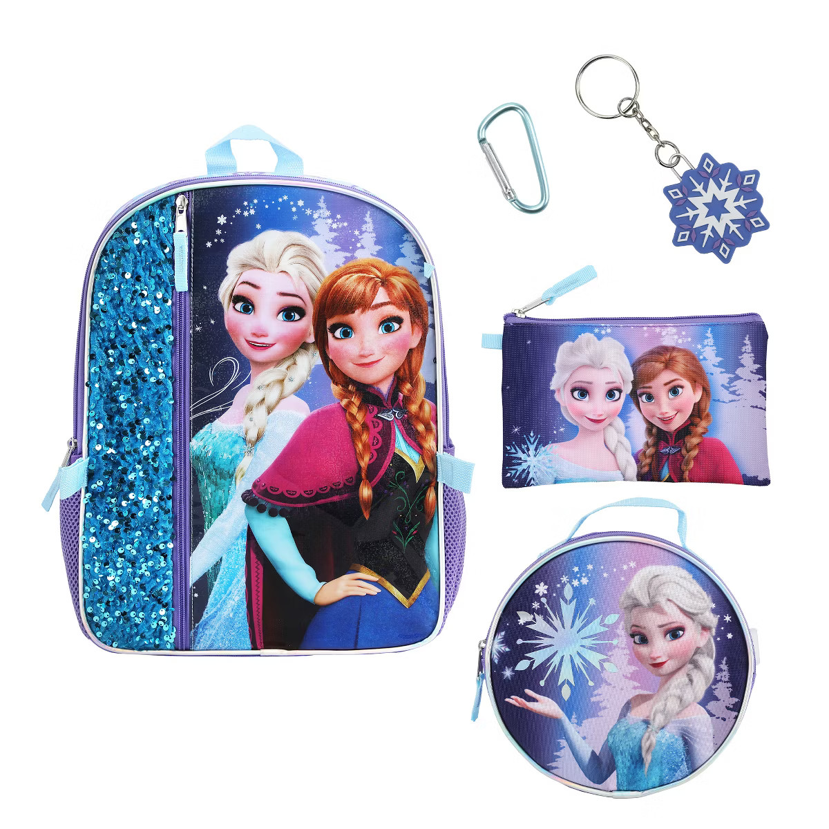 Disney's Frozen Elsa & Anna 16 5-Piece Backpack & Lunchbox Set | Target