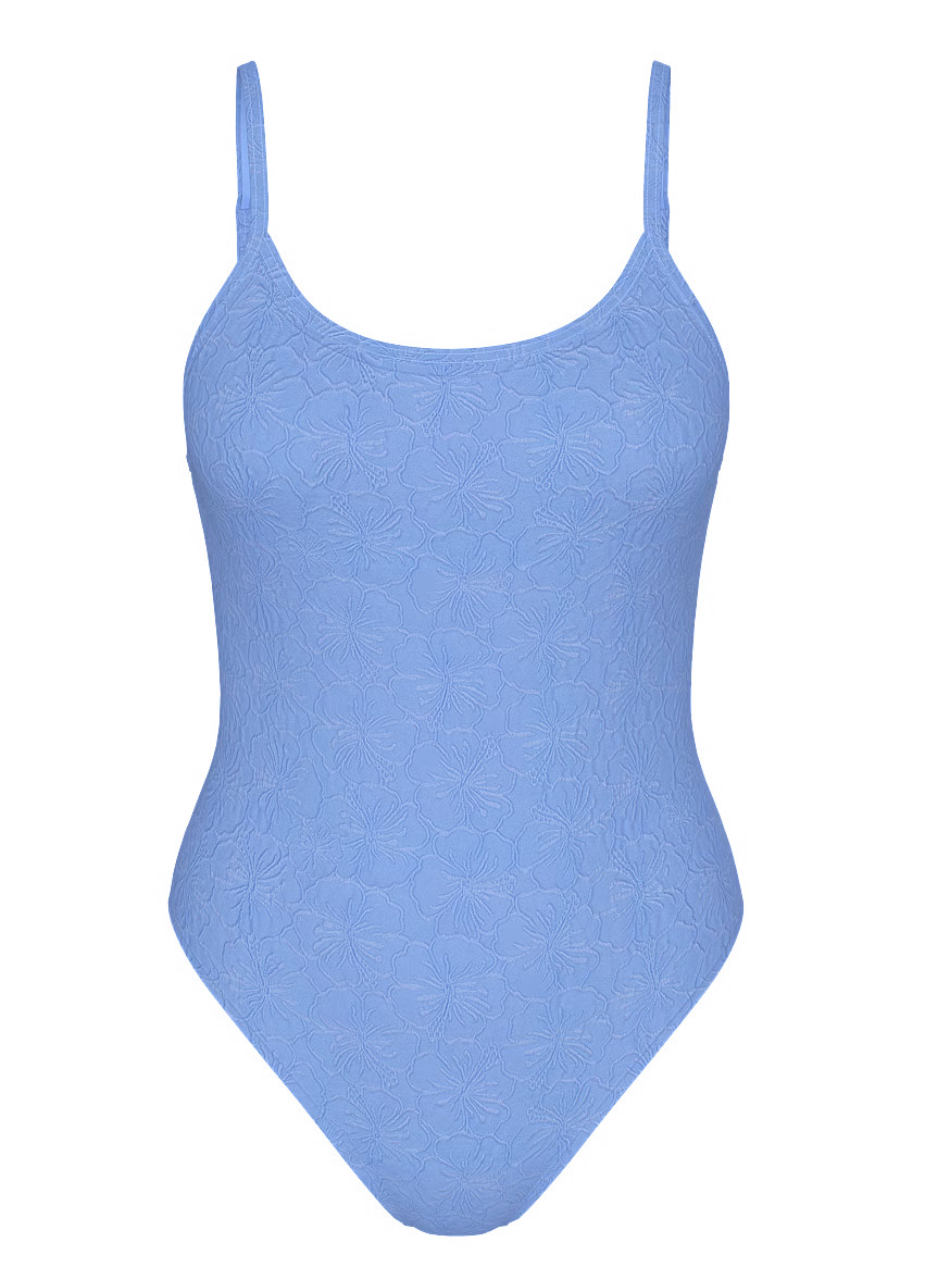 Buy Low-Back One-Piece Swimsuit, Seascape Blue - Order One-Piece online - PINK US | Victoria's Secret (US / CA )