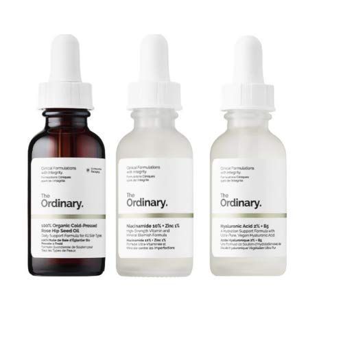 The Ordinary 3 Bottles Face Serum Set! Hyaluronic Acid Serum, Rosehip Oil And Niacinamide Serum! ... | Amazon (US)