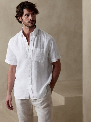 Castelleto Untucked Linen Shirt | Banana Republic (US)