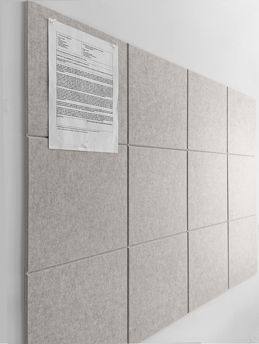 Large Cork Board Alternative - 47"x35" 12 Pack Felt Wall Tiles with Safe Removable Adhesive Tabs ... | Amazon (US)