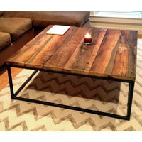 Extra Large Reclaimed Wood Coffee Table Rustic Modern Living Room Furniture | Etsy (US)