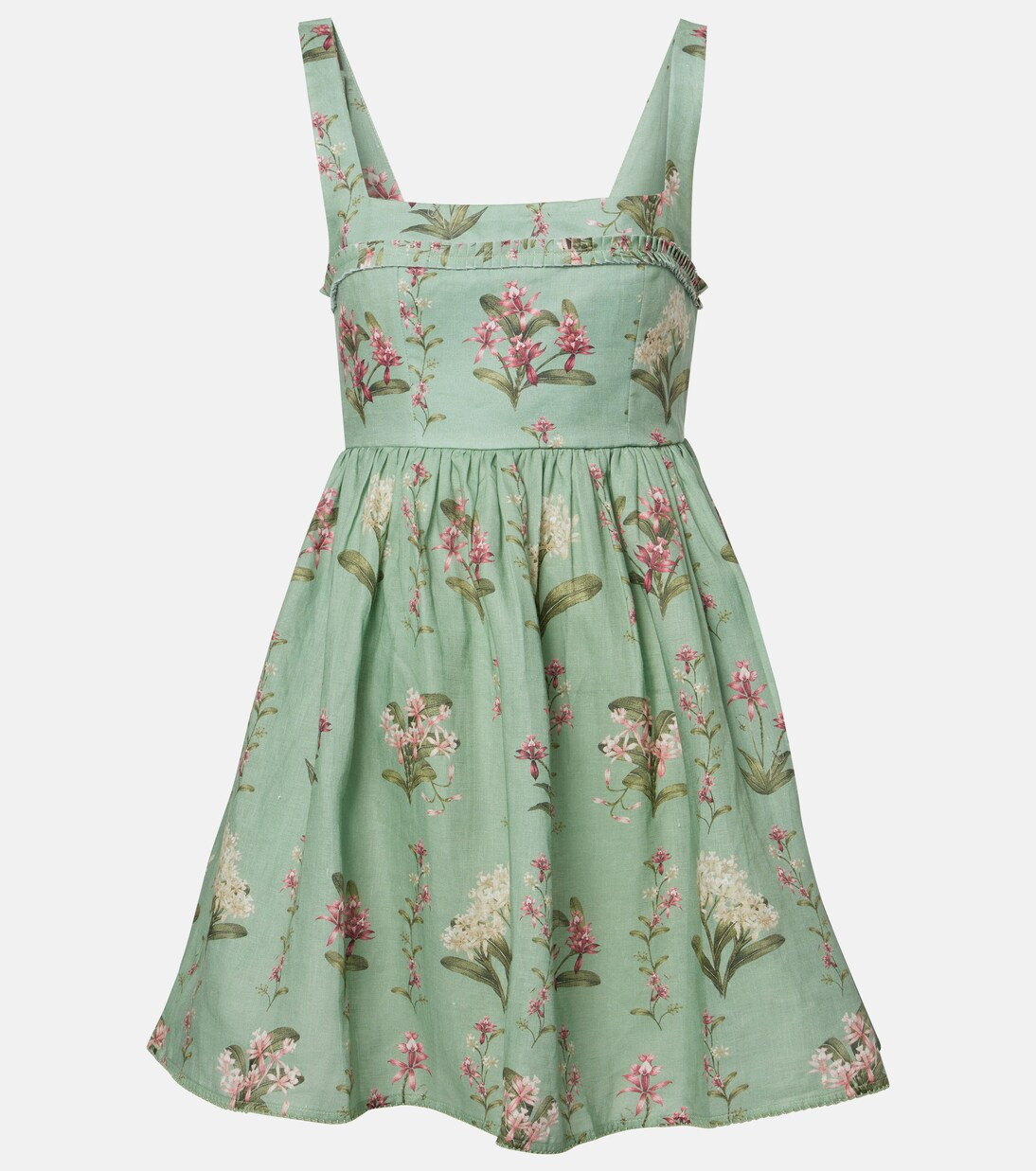 Bedrucktes Minikleid Hierbabuena aus Leinen | Mytheresa (DACH)
