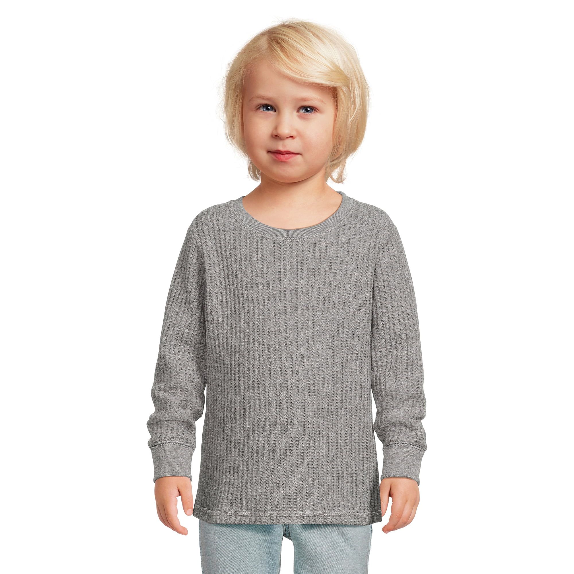 Garanimals Toddler Boy Long Sleeve Waffle Knit T-Shirt, Sizes 12M-5T | Walmart (US)