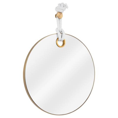 Coastal Chic Porter Natural Brass 24" x 33" Wall Mirror - #80W20 | Lamps Plus | Lamps Plus