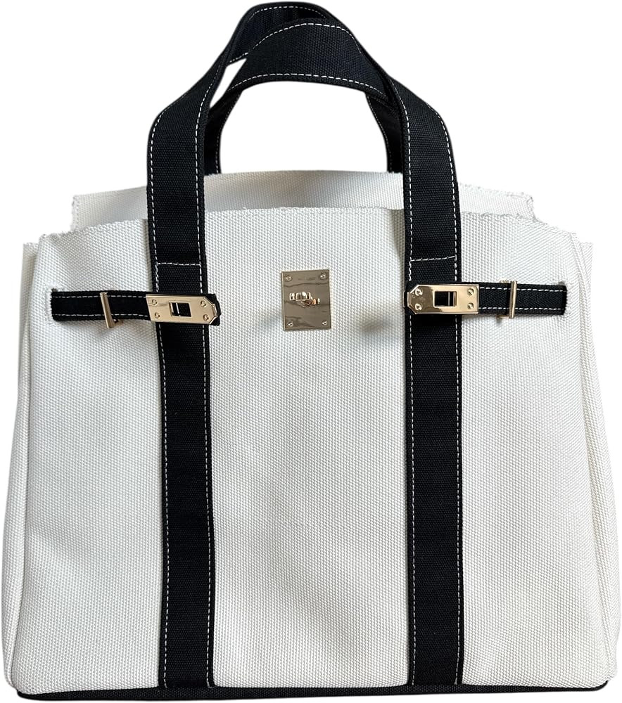 Canvas Tote, 8 Pockets, Distressed Finish, Spacious Interior, Work, Gym, Travel, Durable, Structu... | Amazon (US)