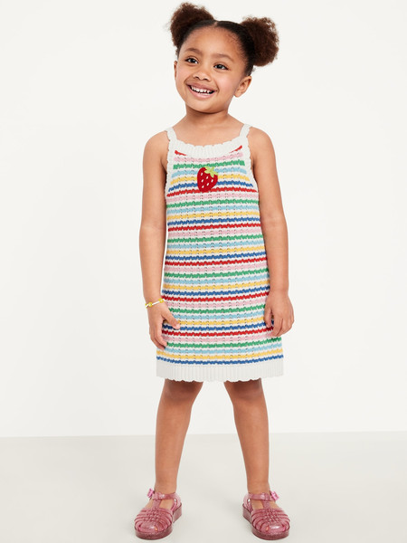 Sleeveless Sweater-Knit Dress for Toddler Girls | Old Navy (US)