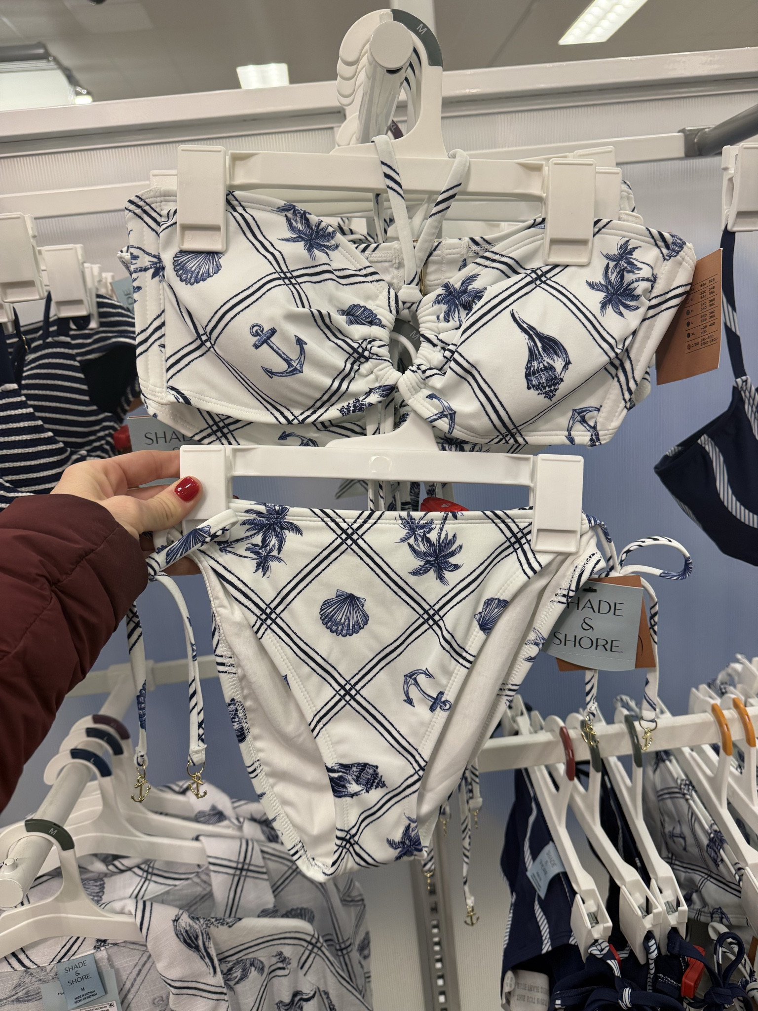 Target shell swimsuit
Beach swimsuit for spring break 
Two piece bikini 