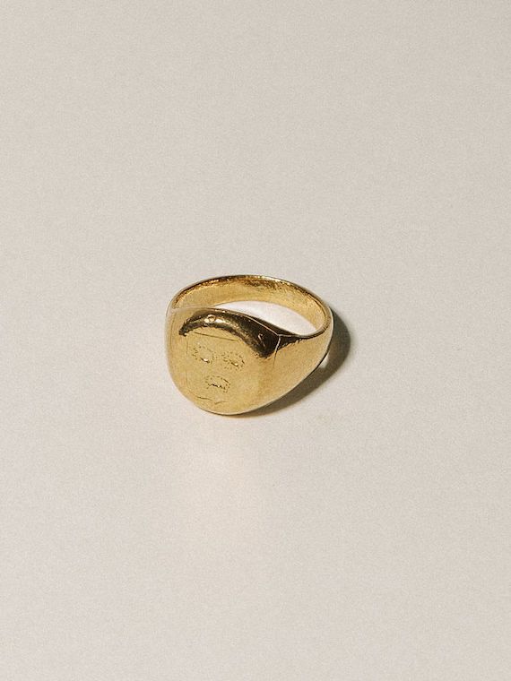Leçons De L'Histoire Ring, 24K Gold Ring, Emblem Ring, Signet Ring, Gold Ring, Ancient Ring, Sta... | Etsy (US)