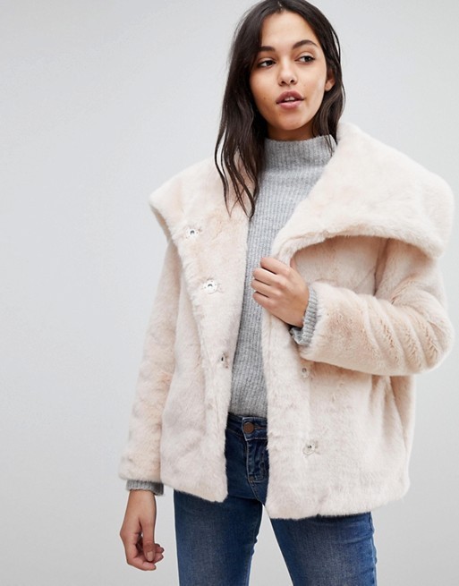 ASOS Faux Fur Collar Jacket | ASOS UK