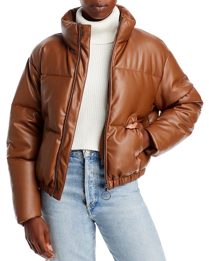 Faux Leather Puffer Jacket - 100% Exclusive | Bloomingdale's (US)