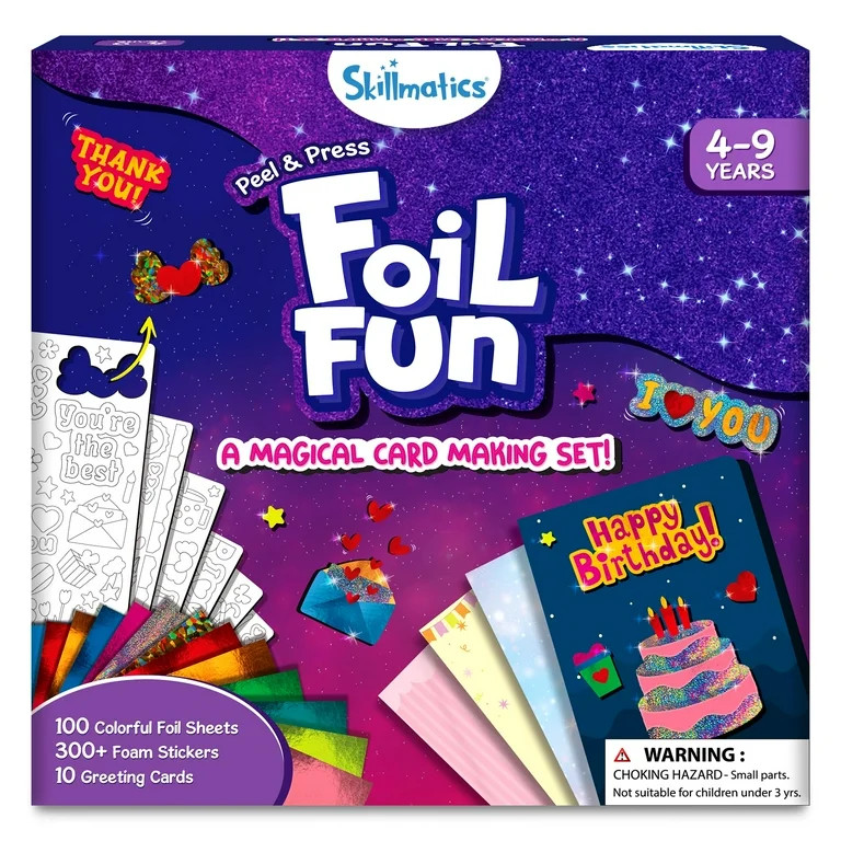 Skillmatics Art & Craft Activity - Foil Fun Card Making Set, No Mess Art for Kids, Craft Kits & S... | Walmart (US)