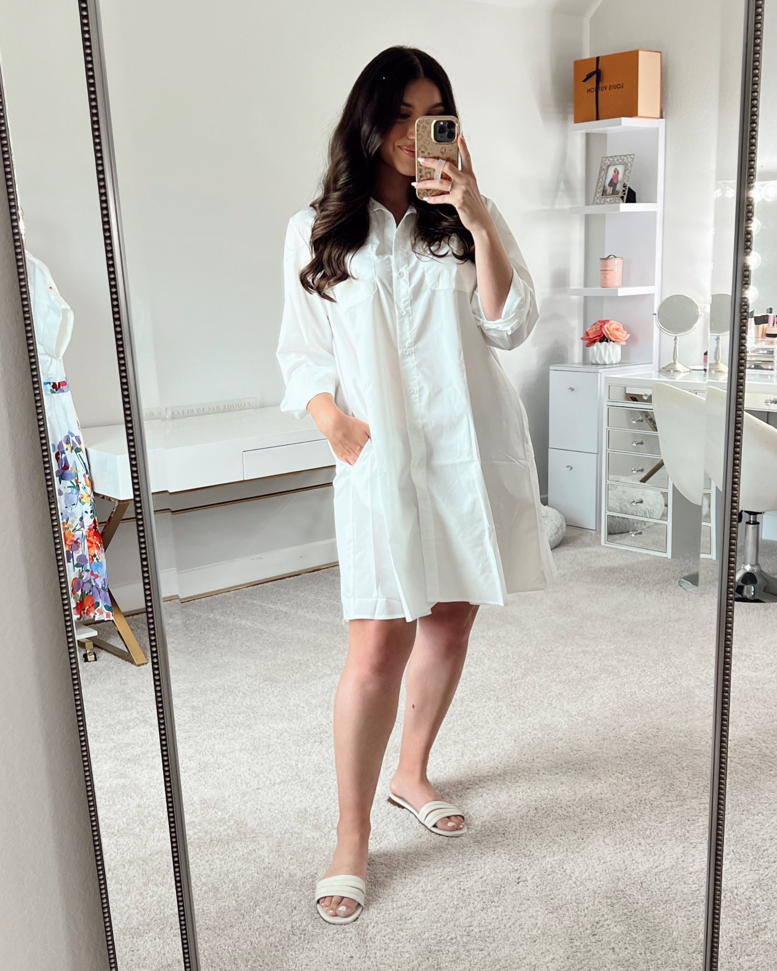 Classic white shirt dress🤍

Summer dress, white dress, summer outfit, vacation outfit, vacation dress, travel outfit

#LTKfindsunder50 #LTKstyletip #LTKmidsize