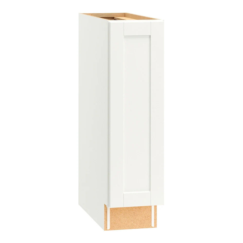 Diamond NOW Arcadia 9-in W x 35-in H x 23.75-in D White Base Fully assembled Cabinet (Recessed Panel Shaker) | G10 B09R | Lowe's