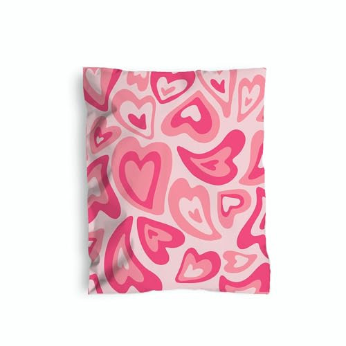SaintCloudMailers - Poly Mailers 10x13-100 Pack - Shipping Bags for Small Business - Shipping Envelopes - Packing Envelopes - 10x13 Mailers Poly Bags (PinkHearts) | Amazon (US)