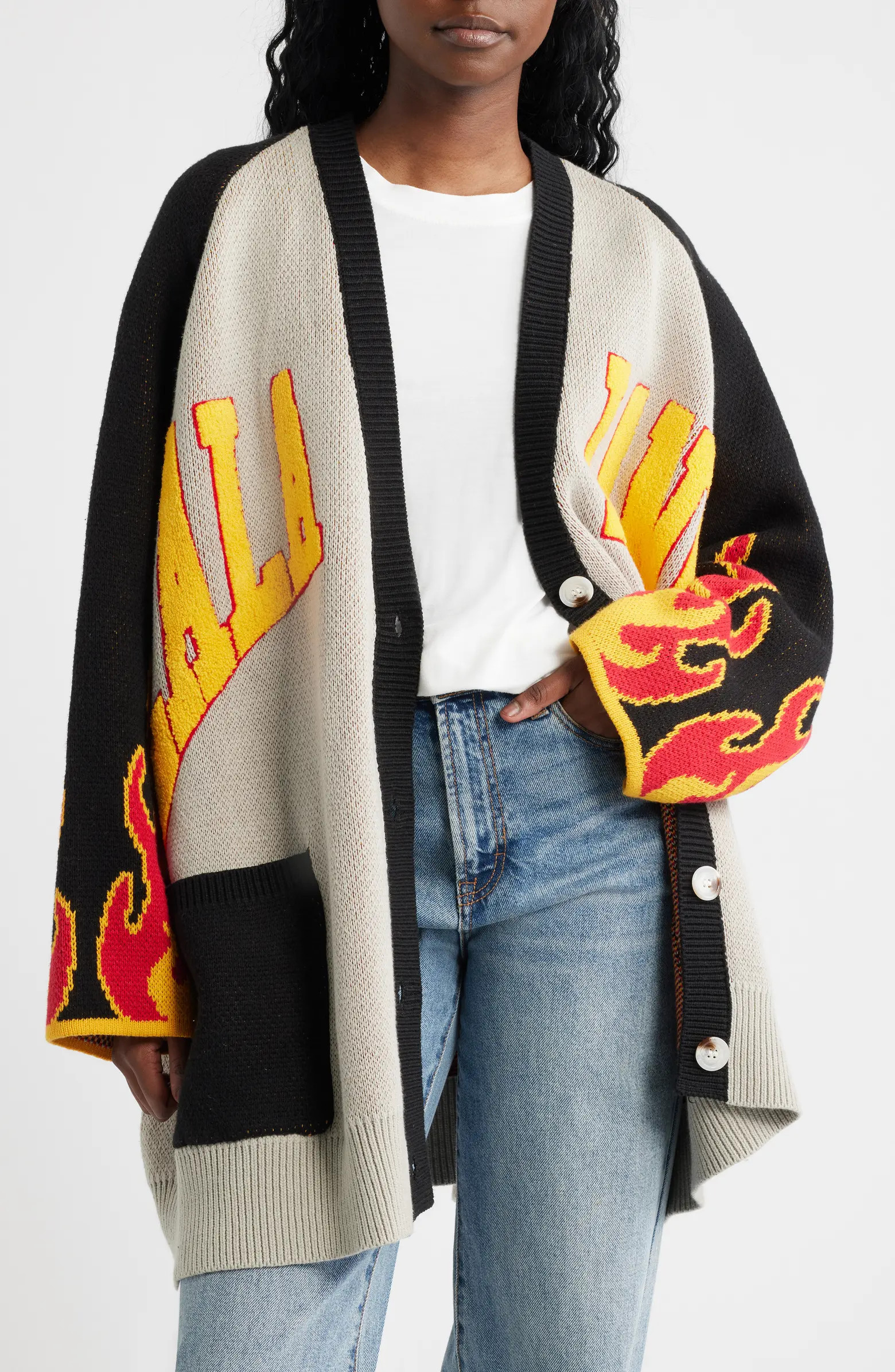 Biker Club Oversize Cardigan | Nordstrom