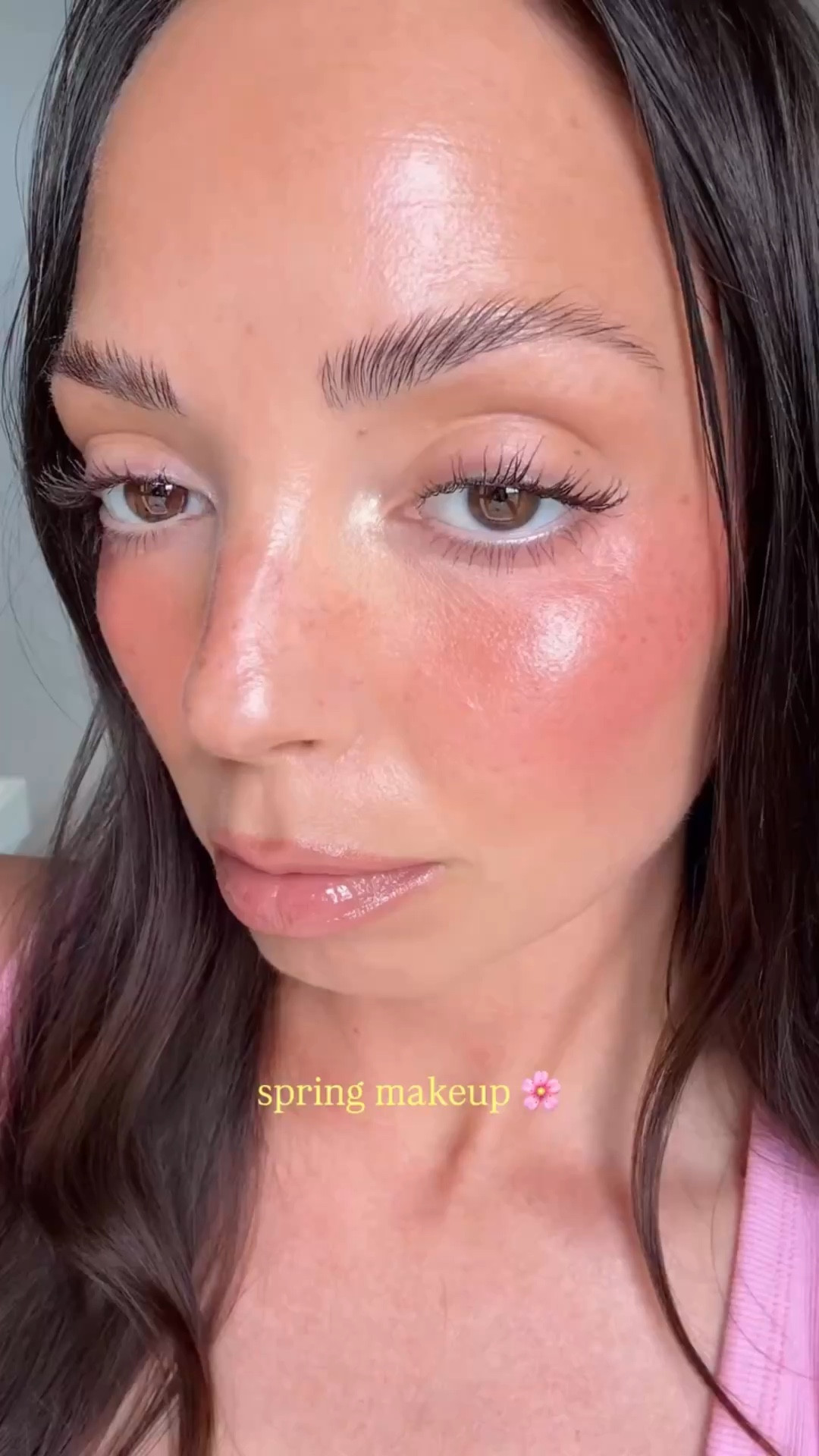 glowy spring makeup 🌸✨ comment spring for the links 🔗