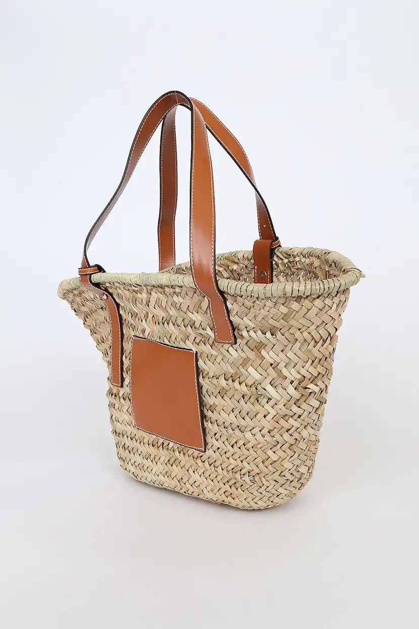 Made for Sunny Days Beige Straw Tote Bag | Lulus (US)