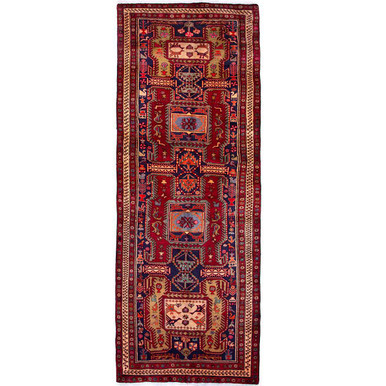 9' 10'' x 3' 7'' Ardabil Authentic Persian Hand Knotted Area Rug - 112977 | Los Angeles Home of rugs