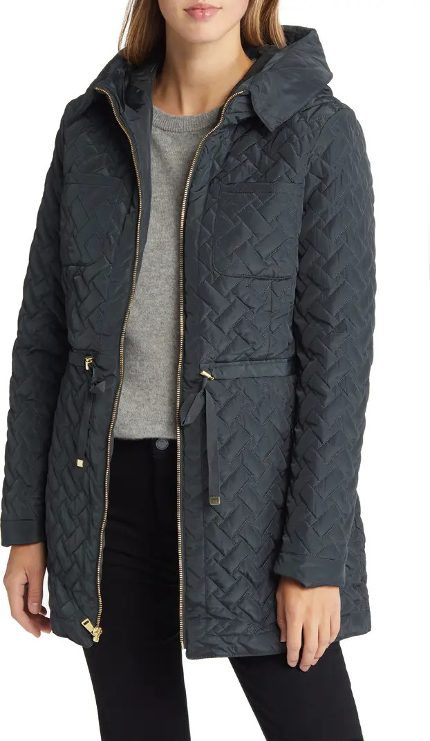 Cole Haan Signature Quilted Zip Front Jacket | Nordstrom | Nordstrom