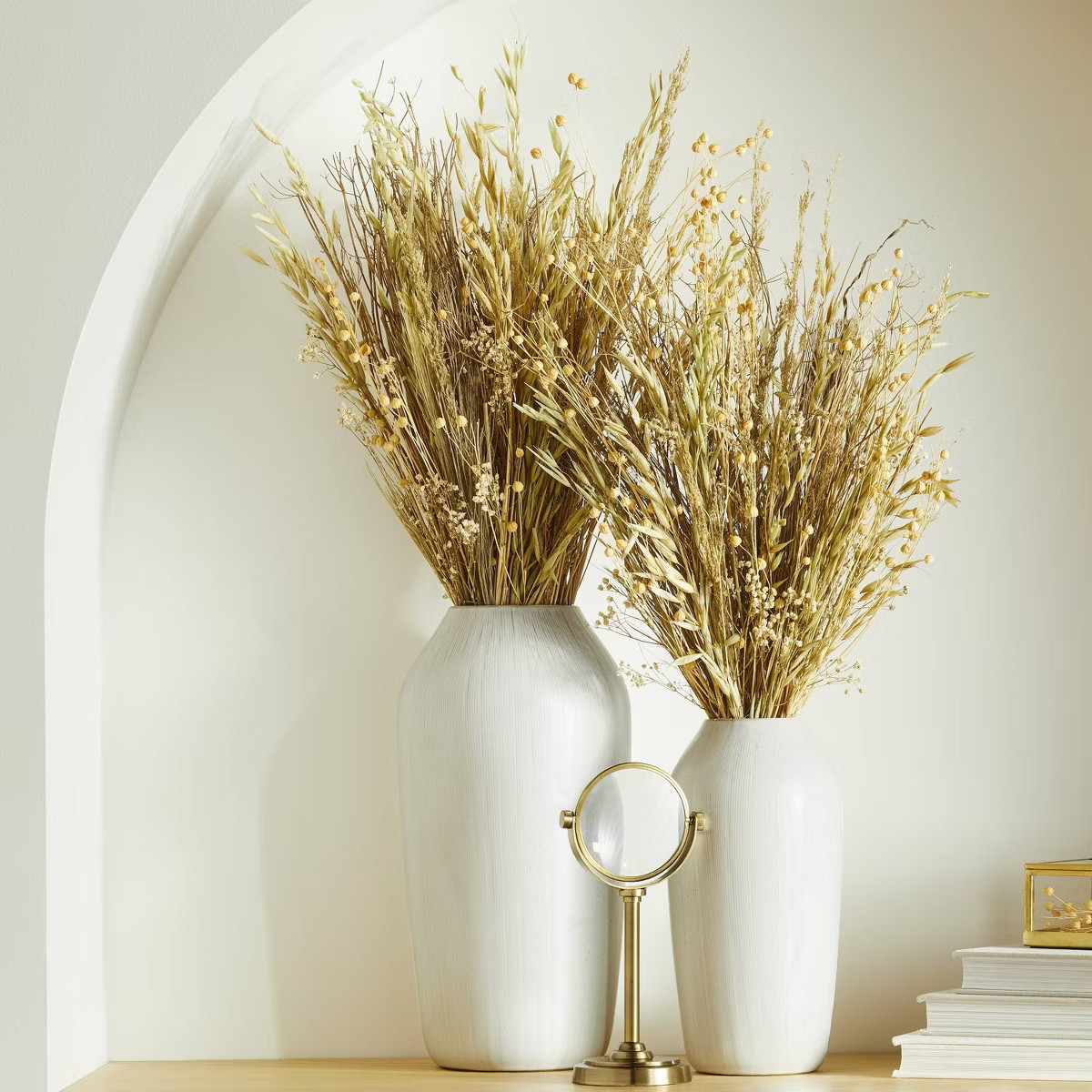 20" Preserved Grass & Lino Bundle - Hearth & Hand™ with Magnolia: Indoor Decorative Faux Floral... | Target