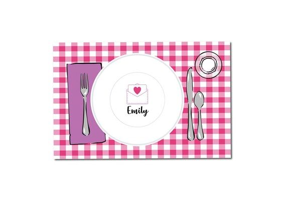 Valentines Gift Idea for Kids Valentines Placemats | Etsy | Etsy (US)