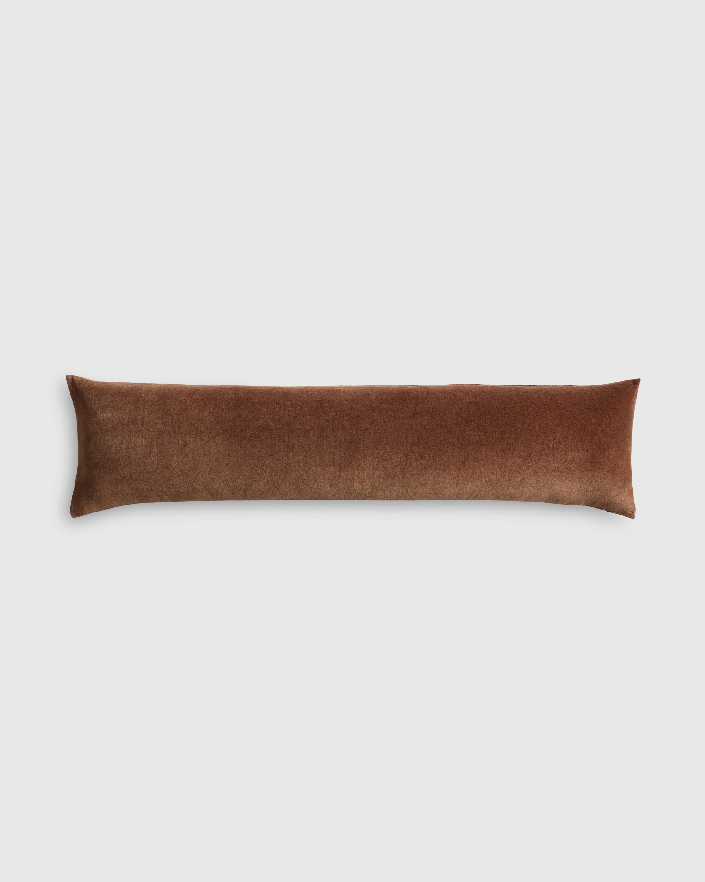 Quince | Cotton Velvet OverSized Lumbar Pillow Cover in Olive, Size 12""x48 | Quince