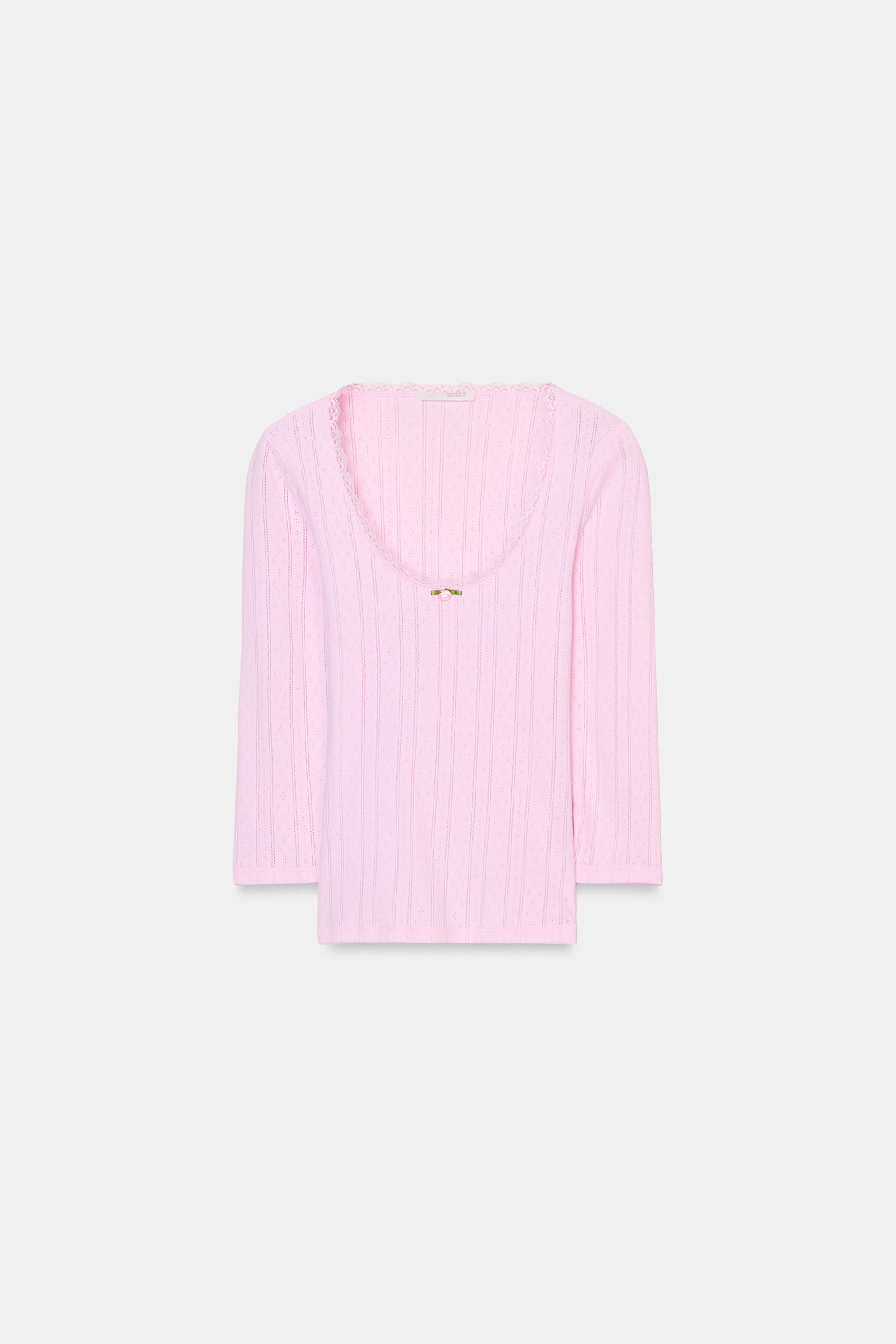 POINTELLE T-SHIRT | Zara US