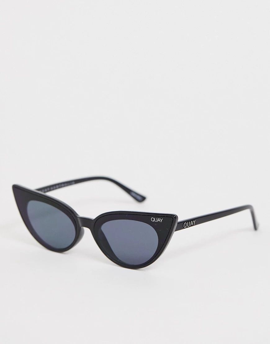 Gafas de sol estilo ojos de gato en negro Shine On de Quay Australia | ASOS (Global)