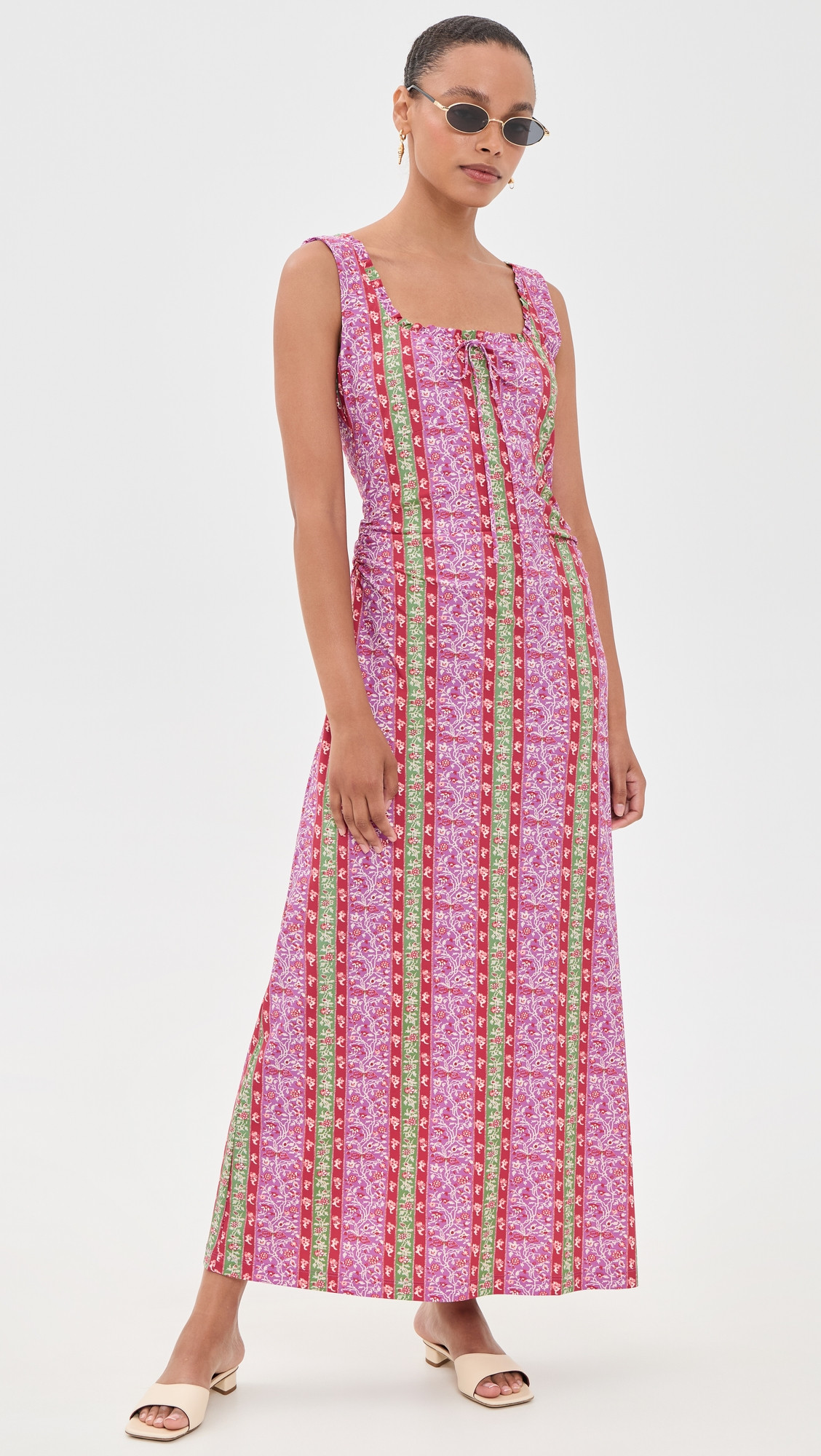 Hill House Home The Coraline Dress Etched Floral Stripe XL | Shopbop
