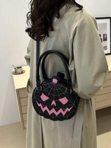 Funny Pumpkin Crossbody Bag, Halloween Devil Shoulder Bag, Ghost Skull Pumpkin Purse For Women Gi... | SHEIN