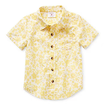 new!Okie Dokie Toddler Boys Long Sleeve Button-Down Shirt | JCPenney