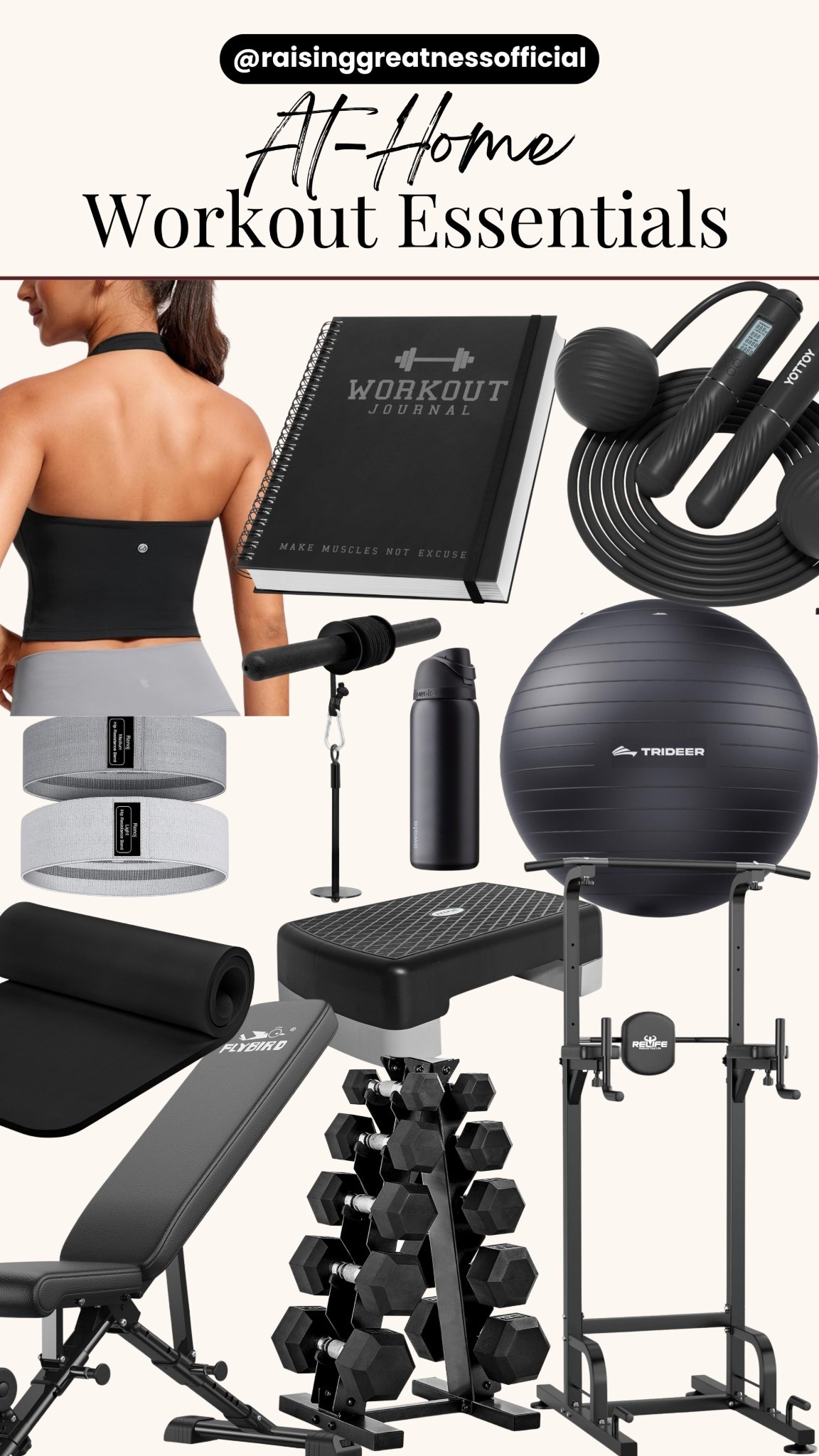 Jump-start your fitness journey with these must-have at-home workout essentials! 💪✨ From resistance bands to yoga mats, these picks help you stay active, strong, and motivated without leaving your living room. Perfect for a New Year reset and building healthy habits that last! 🏋️‍♀️💚

#HomeWorkout #WorkoutEssentials #FitnessGear #NewYearNewYou #HealthyHabits #AtHomeFitness #WellnessJourney #FitnessMotivation #WorkoutAtHome #FitLife

#LTKHoliday #LTKfitnessgoals #LTKGiftGuide