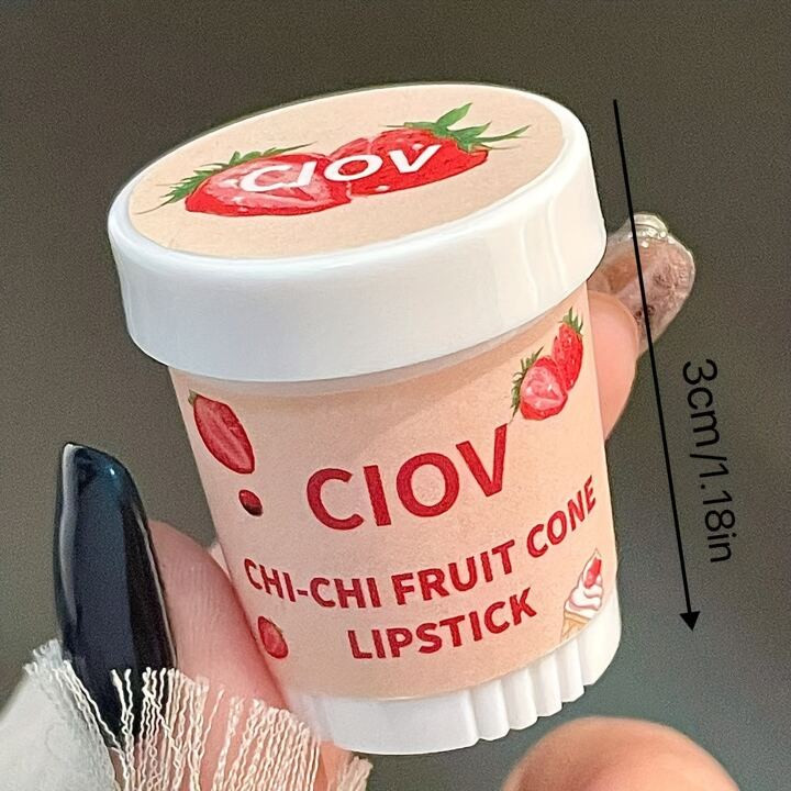 1pc Popsicle-shaped Lip Balm With 2 Flavors Available - Peach And Strawberry, Cute And Moisturizi... | SHEIN